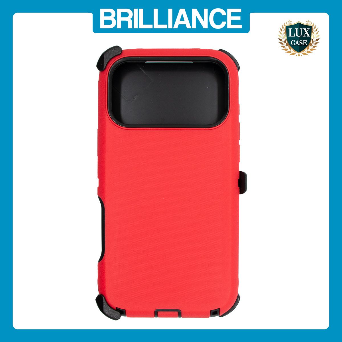 Brilliance HEAVY DUTY iPhone 17 Pro Max (Pro Series) Case Red Black