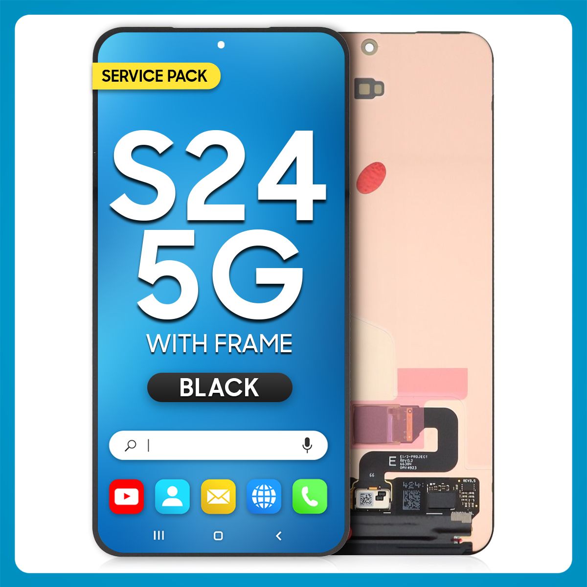 Samsung S24 5G LCD with Touch Black SERVICE PACK
