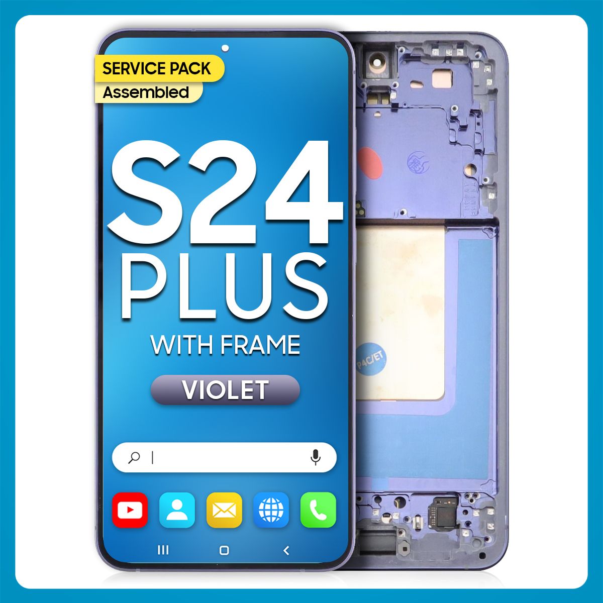 Samsung S24 Plus LCD with Touch + Frame Violet Service Pack (Assembled)