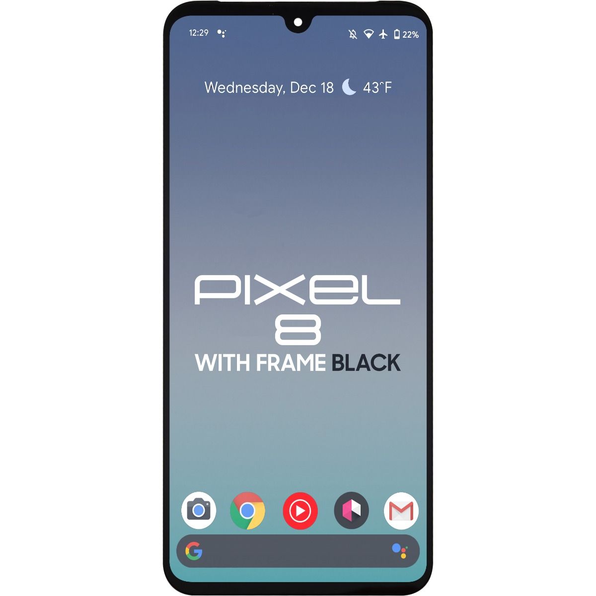 Google Pixel 8 LCD With Touch + Frame Black After Market OLED