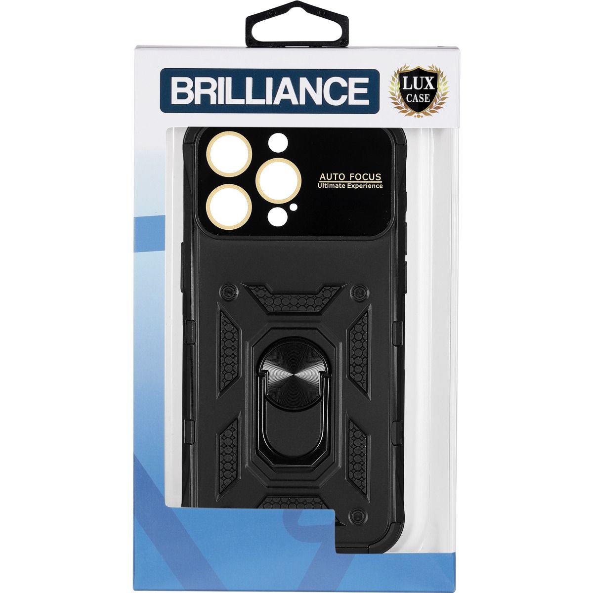 Brilliance LUX iPhone 15 Pro Thunder big window Case Black