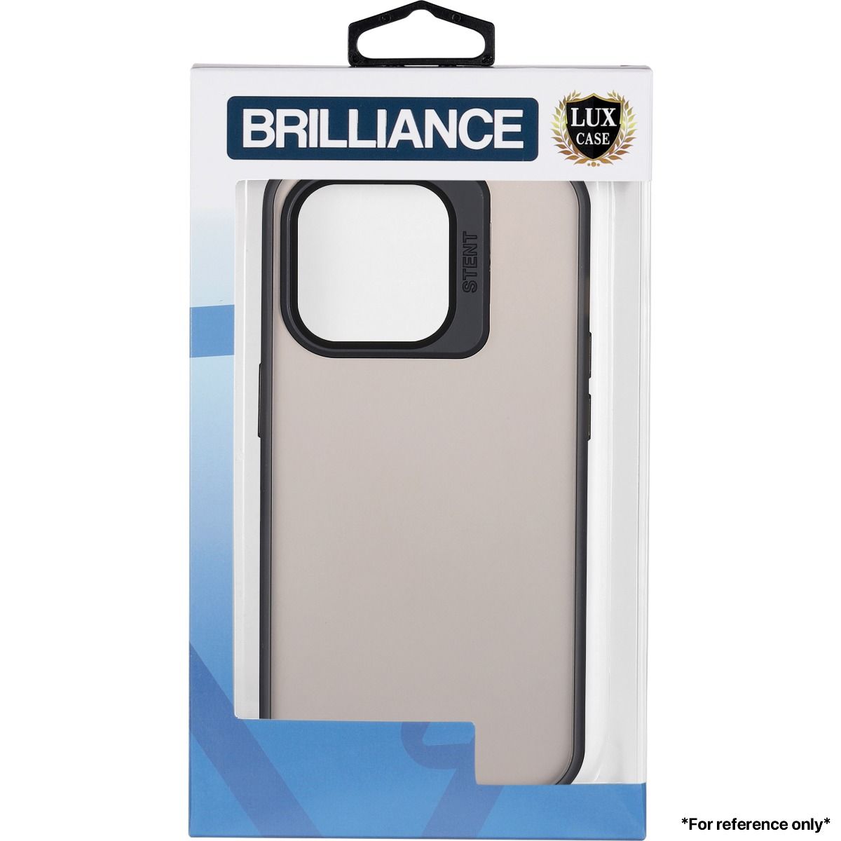 Brilliance LUX for Iphone 15 Pro Max  Lens holder transparent case Black