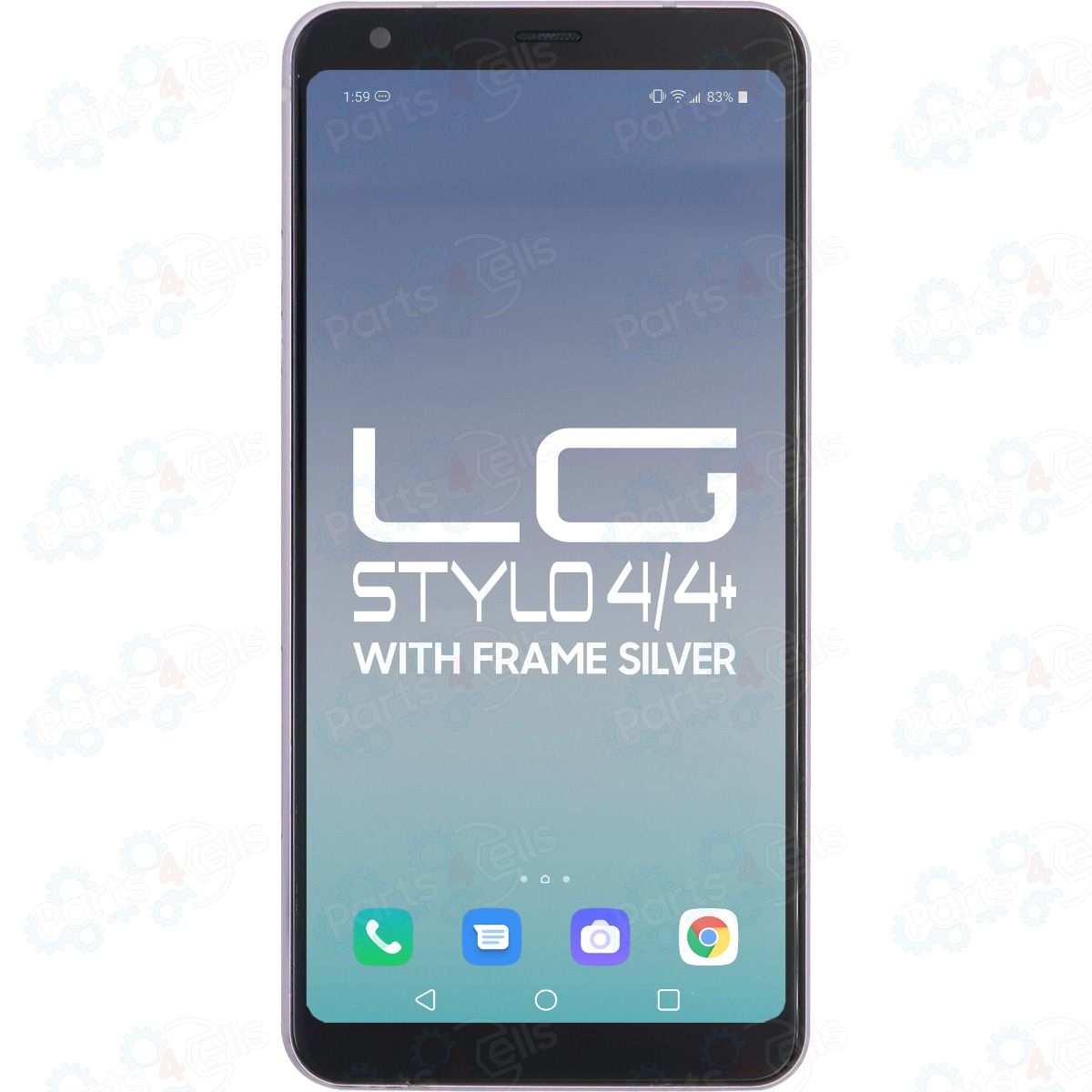 LG Stylo 4 / Stylo 4 Plus LCD with Touch + Frame Silver