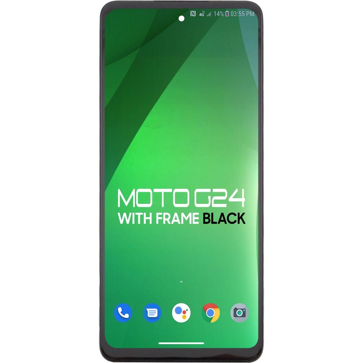 Moto G24 XT2423 2024 LCD With Touch + Frame Black  (Refurbished)