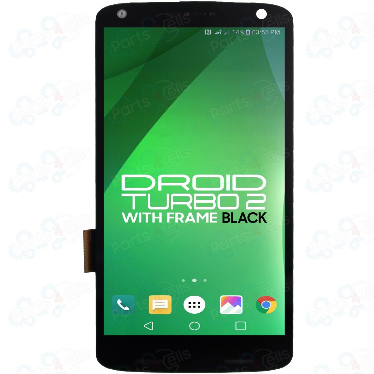 Motorola Droid Turbo 2 / X Force LCD With Touch + Frame Black XT1580 XT1585