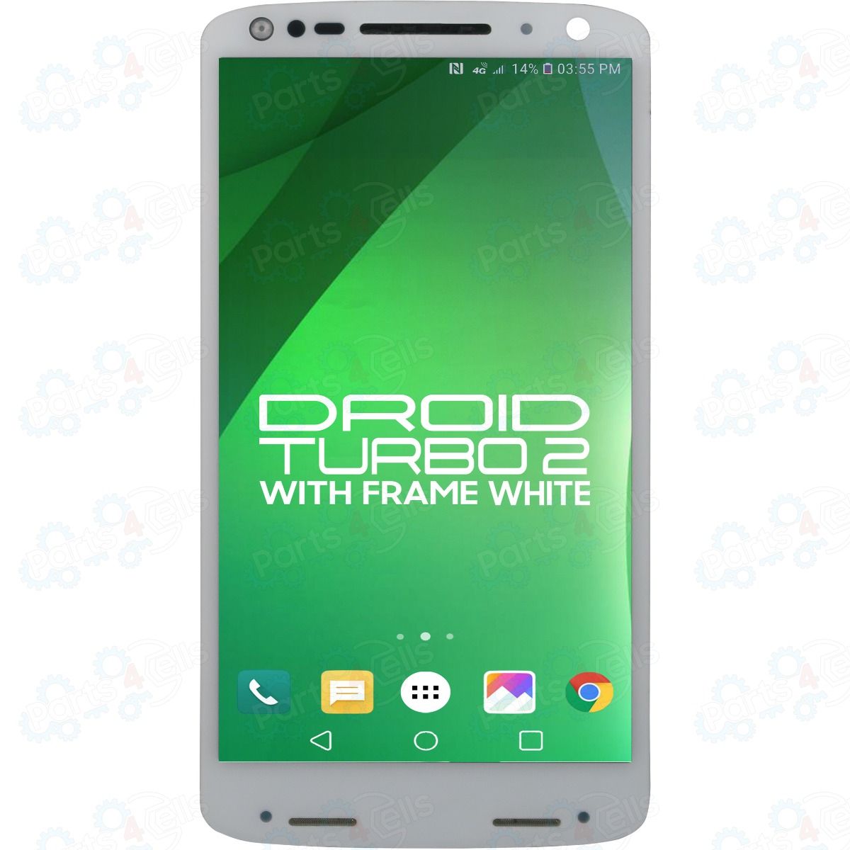 Motorola Droid Turbo 2 /X Force LCD With Touch + Frame White XT1580 XT1585