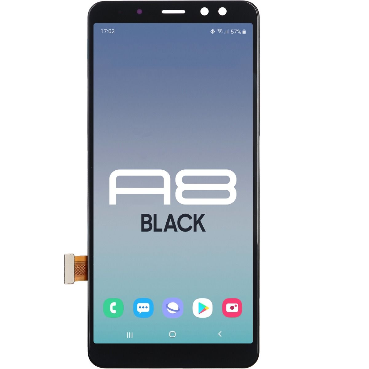 Samsung A8 2018 A530 LCD With Touch Black Service Pack