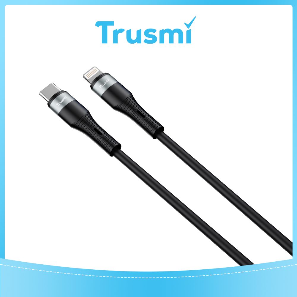 TRUSMI 20W Type C to iPhone Black Cable (1M)