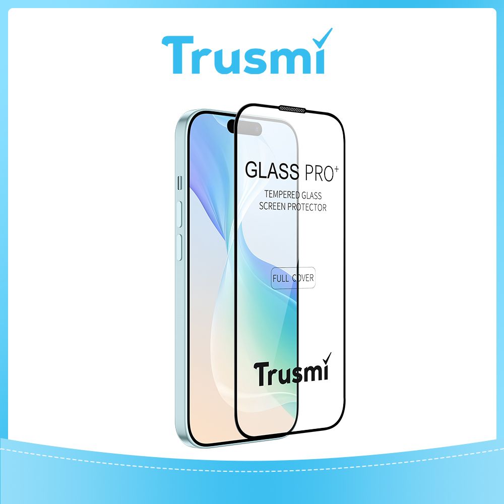 TRUSMI 3D Transparent Tempered Glass Screen Protector for iPhone 12 Pro Max