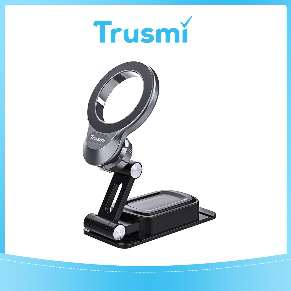 TRUSMI 360° Adjustable Foldable Magnetic Car Phone Holder