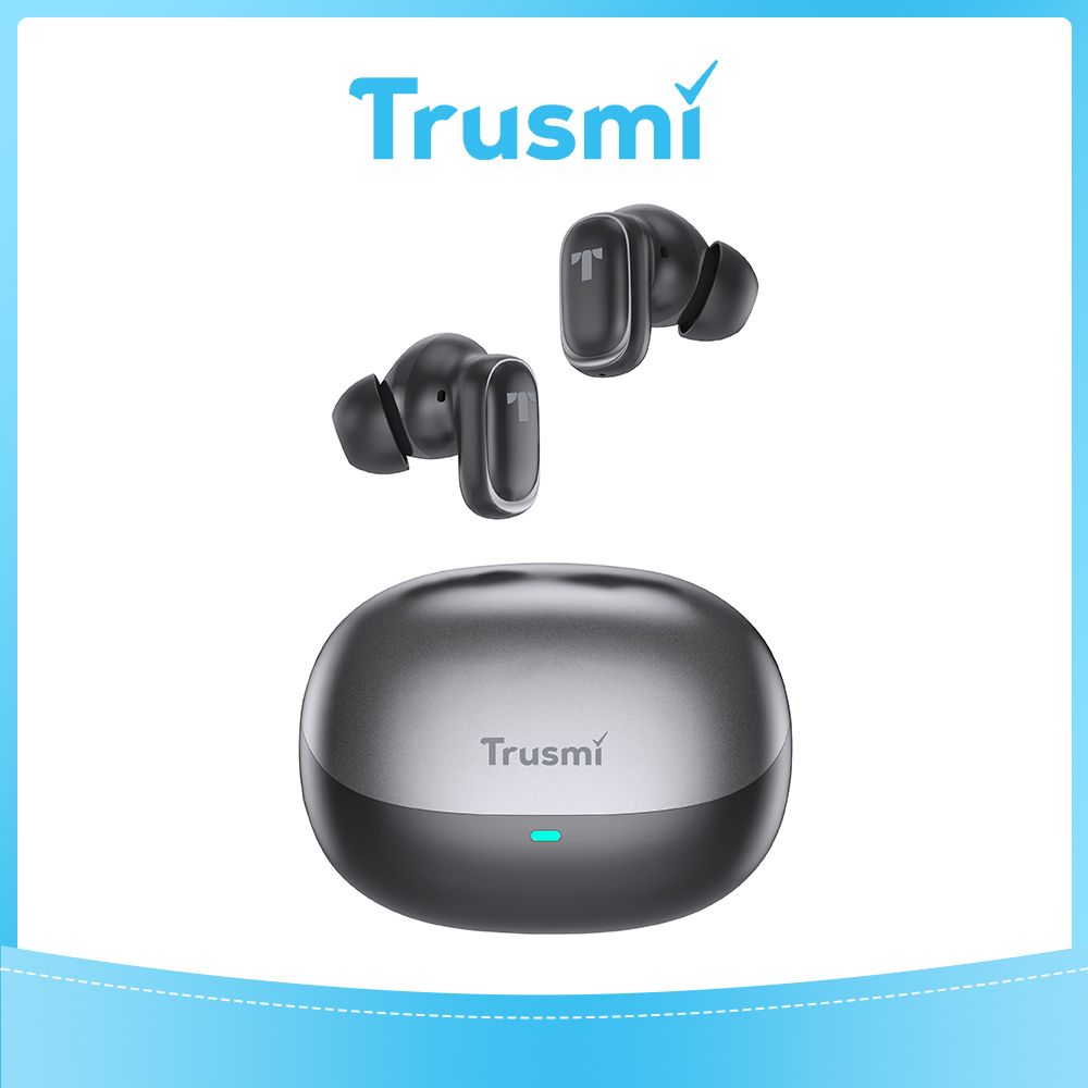 TRUSMI ANC+ENC Dual Mic True Wireless Headphones Black