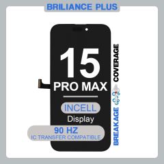 Brilliance Plus iPhone 15 Pro Max LCD with Touch Incell Black (R-IC) (90 HZ)