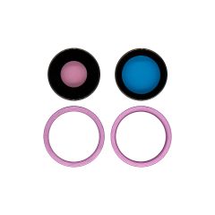 iPhone 16 / 16 Plus Back Camera Lens With Bracket & Bezel Pink (2 Piece Set)