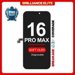Brilliance Elite iPhone 16 Pro Max Diagnosable LCD With Touch Black Soft OLED