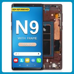 Samsung Note 9 LCD With Touch + Frame Gold (Refurbished)