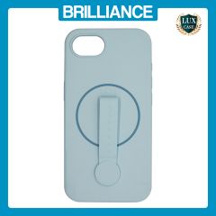 Brilliance LUX iPhone 16E Silicone with BackSide 360Â° Rotating Wrist Strap Magnetic Phone Case Sky Blue