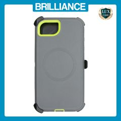 Brilliance HEAVY DUTY iPhone 16E (Pro Series) + Magnetic Case Dark Gray + Green