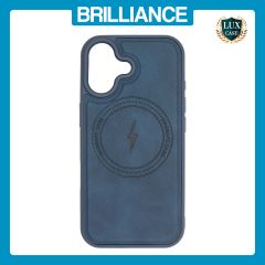 Brilliance LUX iPhone 17 Matte Magnetic TPU+PC+PU leather Phone Case Royal Blue