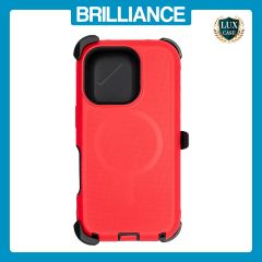 Brilliance HEAVY DUTY iPhone 17 (Pro Series) + Magnetic Case Red + Black