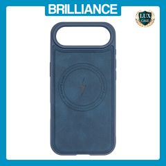 Brilliance LUX iPhone 17 Air Matte Magnetic TPU+PC+PU leather Phone Case Royal Blue
