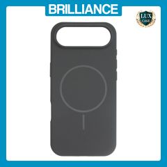 Brilliance LUX iPhone 17 Air Magnetic Solid Silicone with Open-Area Camera Cutout Phone Case Black
