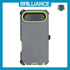 Brilliance HEAVY DUTY iPhone 17 Air (Pro Series) + Magnetic Case Dark Gray + Green