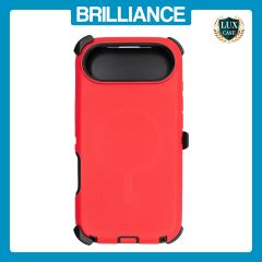 Brilliance HEAVY DUTY iPhone 17 Air (Pro Series) + Magnetic Case Red + Black