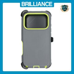 Brilliance HEAVY DUTY iPhone 17 Pro (Pro Series) + Magnetic Case Dark Gray + Green