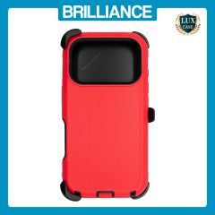 Brilliance HEAVY DUTY iPhone 17 Pro (Pro Series) Case Red Black