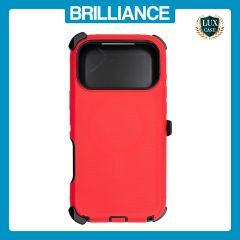 Brilliance HEAVY DUTY iPhone 17 Pro Max (Pro Series) + Magnetic Case Red + Black