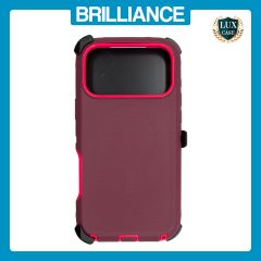 Brilliance HEAVY DUTY iPhone 17 Pro Max (Pro Series) + Magnetic Case Dark Red