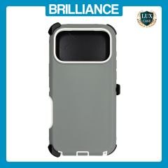 Brilliance HEAVY DUTY iPhone 17 Pro Max (Pro Series) Case Grey White