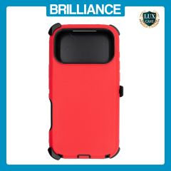 Brilliance HEAVY DUTY iPhone 17 Pro Max (Pro Series) Case Red Black