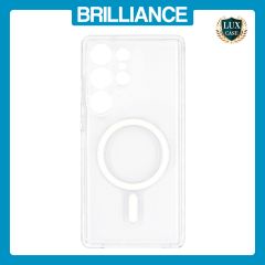 Brilliance LUX Samsung S25 Edge High-Clarity Transparent Clear PC Magnetic Phone Case