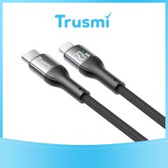 TRUSMI CA46-11 27W Type C to iPhone LED Aluminum Alloy Braided Cable
