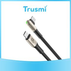 TRUSMI CA49-11 60W Type C to Type C Angled LED Zinc Alloy Braided Cable