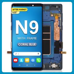 Samsung Note 9 LCD With Touch + Frame After Market Coral Blue (BIG SIZE ) 6.22'