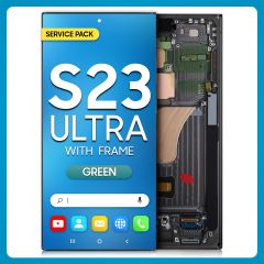 Samsung S23 Ultra 5G LCD with Touch + Frame Green SERVICE PACK