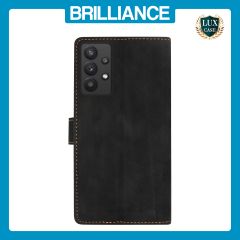 Brilliance LUX Samsung A23 5G Flip Premium PU Leather Wallet Business Style with Card Pockets Case Black