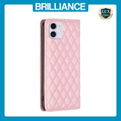 Brilliance LUX iPhone 11 Flip PU Leather Holder Slots Magnetic Wallet with Card Pockets Case Pink