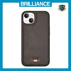 Brilliance LUX iPhone 13 TPU PC Leather Scratch Proof Hybrid Case Green
