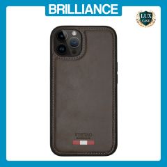 Brilliance LUX iPhone 14 Pro Max TPU PC Leather Scratch Proof Hybrid Case Green