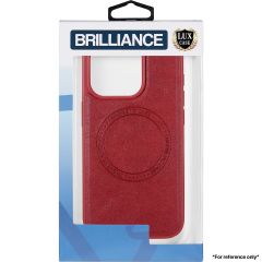 Brilliance LUX for Samsung S22 Ultra Skin phone case (TPU+PC material+PU leather material) Case Red