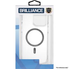 Brilliance LUX for Samsung S23 Frosted four-corner anti-fall magnetic shell case clear