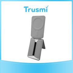 TRUSMI CF07 Series PU Magnetic Triangle Stand Card Holder Grey