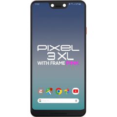Google Pixel 3 XL LCD With Touch + Frame Pink (Refurbished)