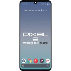 Google Pixel 8 LCD With Touch + Frame Black After Market OLED
