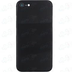 iPhone 8 Back Housing w/ Small Parts Black NO LOGO
