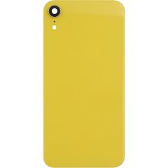 iPhone XR Back Glass with Camera Lens Yellow (No Logo)  NO LOGO