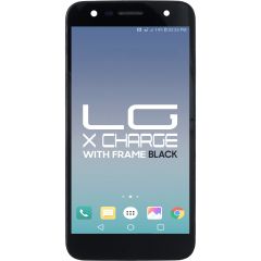 LG X POWER 2 / X CHARGE LCD with Touch + Frame Black